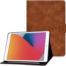 Forestl Digital iPad 10.2 (2019 2020) Buzağı Dokulu Deri Kart Tutucu Ayarlanabilir Stand Koruyucu Tablet Kılıfı (Yurt Dışından)