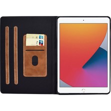 Forestl Digital iPad 10.2 (2019 2020) Buzağı Dokulu Deri Kart Tutucu Ayarlanabilir Stand Koruyucu Tablet Kılıfı (Yurt Dışından)