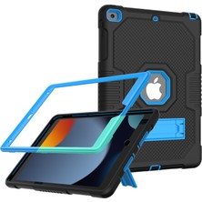 Forestl Digital Kontrast Pc Tpu Silikon Stand Tamı iPad 10.2 (2019 2020 2021) SIYAH Tablet Kılıfı (Yurt Dışından)