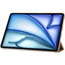 Forestl Digital iPad Air 11 (2024) Pu Deri Silikon Üç Katlı Stand Tablet Kılıfı (Yurt Dışından)