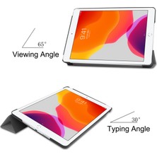 Forestl Digital iPad 10.2 (2019 2020 2021) Üç Katlı Stand Muhafazalı Akıllı Deri Kabuğu Tablet Kılıfı (Yurt Dışından)