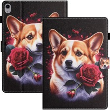 Forestl Digital iPad Mini (2021) Pu Deri Flip Desen Baskı Kart Yuvalı Kalem Tutucu Köpek Tablet Kılıfı (Yurt Dışından)