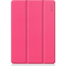 Forestl Digital iPad 10.2 (2019 2020 2021) Üç Katlı Stand Muhafazalı Akıllı Deri Kabuğu Rose Tablet Kılıfı (Yurt Dışından)