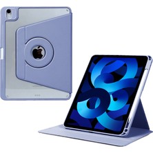 Forestl Digital iPad Air 13 (2024) Deri Manyetik Ayrılabilir Akıllı Döndürülebilir Katlanabilir Stand Lavanta Tablet Kılıfı (Yurt Dışından)