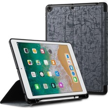 Forestl Digital iPad Pro 10 5 Inç (2017) HAVA 10 5 Inç (2019) Moda Doku Serisi Deri Tablet Kılıfı (Yurt Dışından)