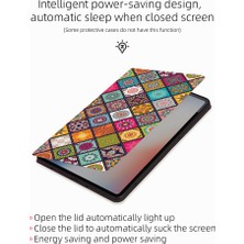 Forestl Digital iPad Pro 11 (2024) Desenli Baskı Deri Otomatik Uyandırma uyku Damalı Desen Tablet Kılıfı (Yurt Dışından)