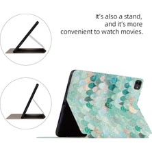 Forestl Digital iPad Pro 11 (2024) Desenli Baskı Deri Otomatik Uyandırma uyku Damalı Desen Tablet Kılıfı (Yurt Dışından)
