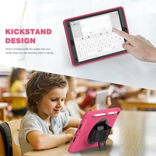 Forestl Digital Gizli Tekme Standı Pc Tpu iPad 10.2 (2019 2020 2021) El Kayışı ile Rose Tablet Kılıfı (Yurt Dışından)