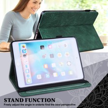 Forestl Digital iPad Pro 11 Çiçek Baskılı Cüzdan Otomatik Uyandırma uyku Pu Deri Elastik Bantlı Damlamaya Dayanıklı Stand Tablet Kılıfı (Yurt Dışından)