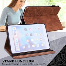 Forestl Digital iPad Pro 11 Çiçek Baskılı Cüzdan Otomatik Uyandırma uyku Pu Deri Damlamaya Dayanıklı Elastik Bantlı Stand Tablet Kılıfı (Yurt Dışından)