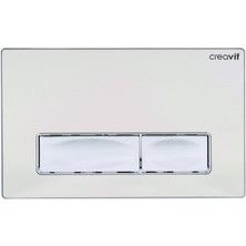 Creavit Design Metal Parlak Krom Kumanda Paneli