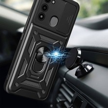 Elsah Tecno Spark 8c Kılıf Magnetik Standlı Kamera Korumalı Uyumlu Titanshield Kılıf Üstün Dayanıklılık.