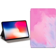 Forestl Digital iPad Pro 11 (2024) Suluboya Desen Baskı Pu Deri Tablet Kılıfı (Yurt Dışından)