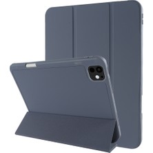 Forestl Digital iPad Pro 13 (2024) Koruyucu Üç Katlı Stand Pu Deri Lavanta Tablet Kılıfı (Yurt Dışından)