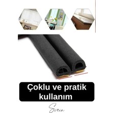 Svein Premium Kapı Pencere Soğuk Toz Geçirmez Izolasyon Fitili Kendinden Yapışkanlı Isı Yalıtım 2x5=10 mt