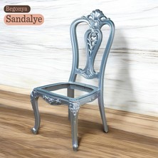 Badem10 Begonya Sert Plastik Ahşap Koltuk Bahçe Balkon Mutfak Yemek Masası Sandalyesi