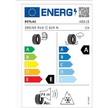 Petlas 285/65 R16C 128N Pt935 Ticari Kış Lastiği ( Üretim Yılı: 2024 )