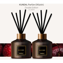 Kundal Parfüm Difüzörü Temel Seri  Diffuser 200 ml 2 adet  Black Cherry