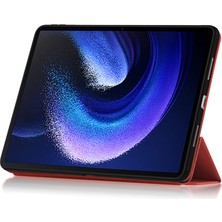 4u Sky Için Xiaomi Pad 6 Pu Deri Tpu Üç Katlı Stand Koruyucu Tablet Kılıfı (Yurt Dışından)