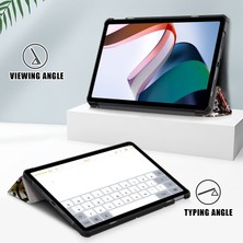 4u Sky Xiaomi Redmi Pad 10.6 Desen Baskı Pu Deri Anti Drop Üç Katlı Stand Otomatik Uyandırma Uyku Graffiti Tablet Kılıfı (Yurt Dışından)