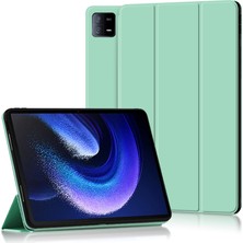 4u Sky Için Xiaomi Pad 6 Pu Deri Tpu Üç Katlı Stand Koruyucu Tablet Kılıfı (Yurt Dışından)