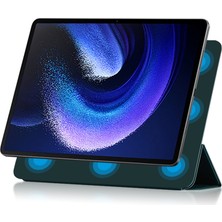 4u Sky Xiaomi Pad 6 Pu Deri Üç Katlı Stand Manyetik Koruyucu Tablet Kılıfı (Yurt Dışından)