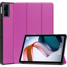 4u Sky Xiaomi Redmi Için Pad Pu Deri Üç Katlı Stand Otomatik Uyku Uyandırma Koruyucu Tablet Kılıfı (Yurt Dışından)