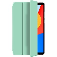 4u Sky Xiaomi Redmi Için Pad Se 4g 8.7 Inç Şeffaf Arka Üç Katlı Stand Deri Flip Tablet Kılıfı (Yurt Dışından)