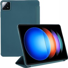 4u Sky Xiaomi Pad 6 S Pro 12.4 Üç Katlı Stand Pu Deri Silikon Tablet Kılıfı (Yurt Dışından)