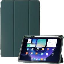 4u Sky Xiaomi Pad 6 Pad 6 Pro Üç Katlı Standı Pu Deri Şeffaf Akrilik Tpu Akıllı Tablet Kılıfı (Yurt Dışından)