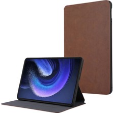 4u Sky Xiaomi Pad 6 Deri Katlanabilir Stand Iç Yumuşak Tpu Tablet Kılıfı (Yurt Dışından)