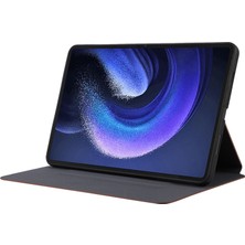 4u Sky Xiaomi Pad 6 Deri Katlanabilir Stand Iç Yumuşak Tpu Tablet Kılıfı (Yurt Dışından)