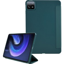 4u Sky Xiaomi Pad 6 Üç Katlı Standı Pu Deri Petek Doku Otomatik Uyandırma Uyku Akıllı Tablet Kılıfı (Yurt Dışından)