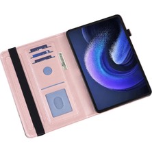 4u Sky Xiaomi Pad 6 Için Pu Deri Baskılı Cüzdan Fonksiyonu Standı Tablet Kılıfı (Yurt Dışından)