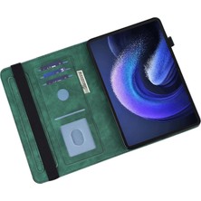 4u Sky Xiaomi Pad 6 Için Pu Deri Standı Çiçek Baskı Cüzdan Tablet Kılıfı (Yurt Dışından)