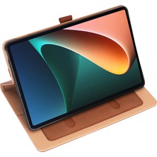 4u Sky Xiaomi Pad 5 Için Iş Tarzı Pu Deri El Kayışı Tamı Kart Yuvalı Koruyucu Stand Tablet Kılıfı (Yurt Dışından)