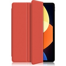 4u Sky Xiaomi Pad 5 Pro 12.4 (2022) Için Iyi Korunmuş Çevirme Tpu Pu Deri Üç Katlı Standlı Skin Touch Tablet Kılıfı (Yurt Dışından)