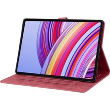 4u Sky Xiaomi Redmi Için Pad Pro Kart Yuvalı Deri Standı Folio Çiçek Kedi Şarap Tablet Kılıfı (Yurt Dışından)