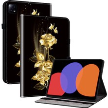 4u Sky Xiaomi Pad 6 Pad 6 Pro Desen Baskı Deri Standı Kart Yuvalı Tablet Kılıfı (Yurt Dışından)