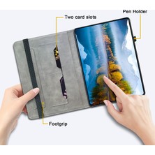 4u Sky Xiaomi Pad 6 Pad 6 Pro Desen Baskı Deri Standı Kart Yuvalı Tablet Kılıfı (Yurt Dışından)