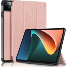 4u Sky Xiaomi Pad 6 Üç Katlı Standı Manyetik Akıllı Pu Deri Folyo Tablet Kılıfı (Yurt Dışından)