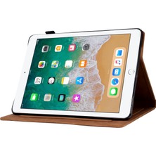 Forestl Digital iPad Air 2 Düşmeyi Önleyici Deri Çiçek Desenli Baskılı Kart Tutuculu Stand Tablet Kılıfı (Yurt Dışından)