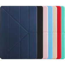 Forestl Digital Origami Standı Deri Smart Case For iPad 10.2 (2019 2020 2021) GOLD Tablet Kılıfı (Yurt Dışından)