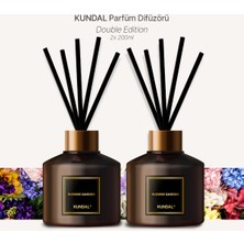 Kundal Parfüm Difüzörü Temel Seri  Diffuser 200 ml 2 adet Flower Garden