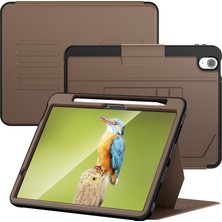 Forestl Digital iPad Air 11 (2024) Pu Deri Kart Tutucu Otomatik Uyandırma uyku Standı Kalem Yuvası Ile Tablet Kılıfı (Yurt Dışından)