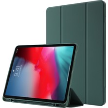 Forestl Digital iPad Pro 11 Üç Katlı Stand Ciltle Temas Eden Pu Deri Otomatik Uyandırma uyku Kalem Yuvası ile Tablet Kılıfı (Yurt Dışından)