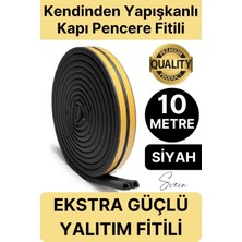 Svein Premium Kapı Pencere Soğuk Toz Sızdırmaz Izolasyon Fitili Kendinden Yapışkanlı Isı Yalıtım 2x5=10 mt