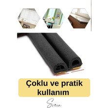 Svein Premium Kapı Pencere Soğuk Toz Sızdırmaz Izolasyon Fitili Kendinden Yapışkanlı Isı Yalıtım 2x5=10 mt