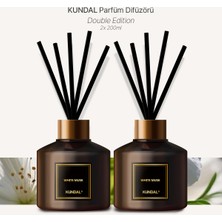 Kundal Parfüm Difüzörü Temel Seri  Diffuser 200 ml 2 adet White Musk