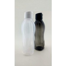 Tupperware Siyah Beyaz Eko Şişe 1 Lt